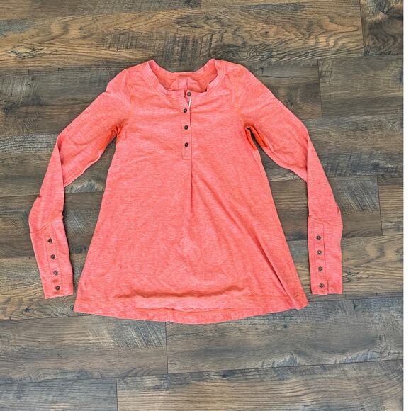 LULULEMON Women’s Long Sleeve Flare Athletic Top in Orange Heather (S/4) - Picture 1 of 12